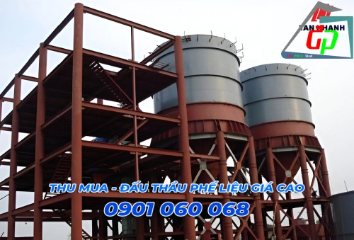 Thu mua phế liệu kho bồn, silo, cấu kiện thép - inox giá cao tại Hà Giang